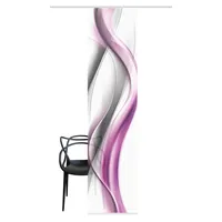 VISION S Schiebegardine CARA, 260x60 cm, Bambusoptik, Farbe:pink, Größe:260