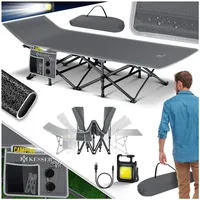 Kesser Campingbett Premium Grau 210 x 74 x 35