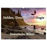 Calvendo Helden, Drachen und Magie (Wandkalender 2026 DIN A2