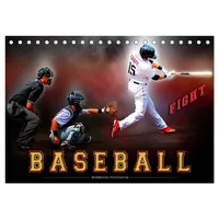 Calvendo Baseball - Fight (Tischkalender 2026 DIN A5 quer),