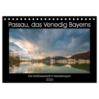 Calvendo Passau, das Venedig Bayerns (Tischkalender 2026 DIN A5