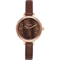 HOLZKERN Damenuhr Quarz Shirin Walnuss/Roségoldfarben
