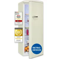 GGV Exquisit Exquisit Retro-Kühlschrank, ohne Gefrierfach, 229 Liter, groß,