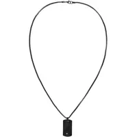 Tommy Hilfiger Kette mit Anhänger JAMESON blau/rot/schwarz/weiß Edelstahl