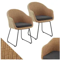 Juskys Cody Korbsessel 59 x 59 x 108 cm