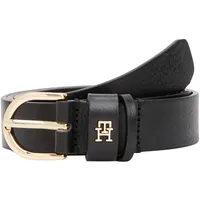 Tommy Hilfiger Essential EFFORTLESS 2.5 cm Ledergürtel schwarz, (Black),