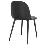 BIZZOTTO Esszimmerstuhl Ella Kunststoff schwarz 4er Set