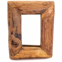 Creedwood Wandspiegel Natur Holz, 20x25x3 cm, Spiegel, Wandspiegel