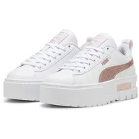 Puma Mayze Glitter Sneakers 35.5, White rose gold metallic),
