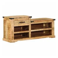 VidaXL Schuhbank 110x35x50 cm Massivholz Mango