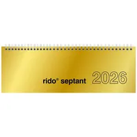 Rido Schreibtischquerkalender Septant 30,5x10,5cm 1 Woche = 2 Seiten