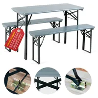 Stagecaptain Bierzeltgarnitur 3-tlg. Grau