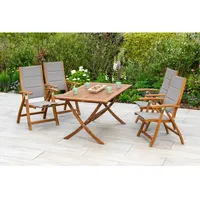 Merxx Acapulco Set 5-tlg. Klapptisch 160 x 90 cm