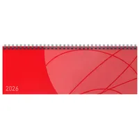 Korsch Verlag Korsch Tischkalender Colourlux 2026 rot: 1 Woche