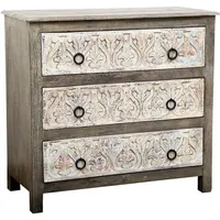Marrakesch Orient & Mediterran Interior Indische Kommode Schubladenschrank Massivholz