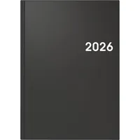 Brunnen Buchkalender 795 2026 | A5, Kunststoff, schwarz
