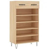 VidaXL Schuhschrank Sonoma-Eiche 60x35x105 cm Holzwerkstoff