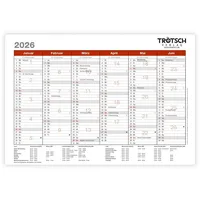 Trötsch Verlag Trötsch Wandtafelplaner A5 2026