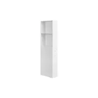 Möbel Kraft Hochschrank 18 x 134,4 cm Weiß
