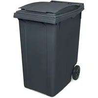 BRB-Lagertechnik Müllbehälter, Inhalt 360 Liter, grau, HxBxT 1090x620x860 mm,