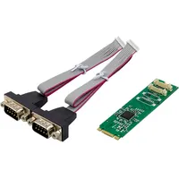 InLine Schnittstellenkarte M.2 zu 2x seriell 9pol Stecker