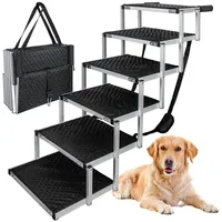 Petigi Hundetreppe für Auto klappbar Hund Anti Rutsch Einstiegshilfe