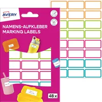 Avery Zweckform 48 AVERY Zweckform Namensetiketten farbsortiert 32,0 x