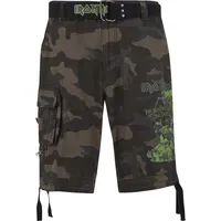 Brandit Textil Iron Maiden Savage Cargo-Shorts Schwarz 2XL