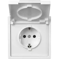 McPower Schutzkontakt-Steckdose McPower Shallow 250V/16A UP IP44 Steckanschluss -