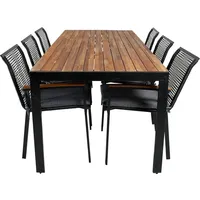 VCM ebuy24 Gartentisch | Balkontisch, Gartenmöbel-Set Bois 90 cm)