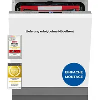 GGV Exquisit Exquisit Einbaugeschirrspüler Vollintegrierte Spülmaschine, 14 Maßgedecke, Aquastop,