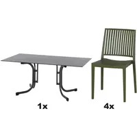 Siena Garden Urban Lights Set 5teilig Lane Stuhl gastrotauglich
