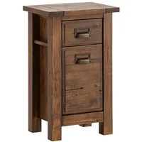 Woodkings Bad Unterschrank Cancun Badkommode aus Massivholz braun
