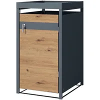 ML-Design Mülltonnenbox 68 x 80 x 124 cm braun