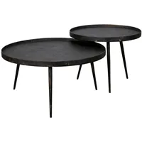 KAWOLA MAURI Schwarz Stahl 76 x 76 x 40