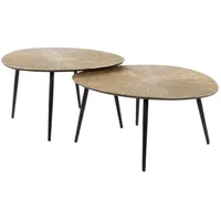 KAWOLA Tibali Braun Metall 60 x 43 cm