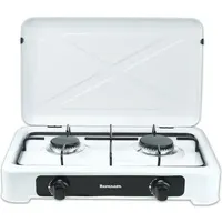 RAVANSON K-02T Kochfeld weiß Arbeitsplatte Gas 2 Zone(n)