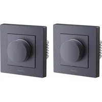 Aqara Aqara, Dimmer-Schalter H2, KD-R01D-G, grau, 2 Stück