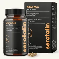 Serotalin Active Men Hair & Beard1 | Biotin, Zink