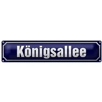Roomando Blechschild Königsallee | Dekoration | Nostalgie | 10