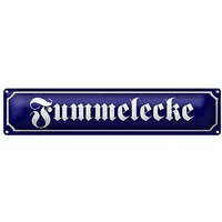 Roomando Blechschild | Fummelecke | Nostalgie | Retro-Stil |