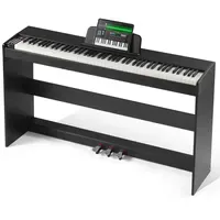 Vevor Digitalpiano, 88 Tasten, Elektrisches Klaviere, Doppeltastatur und Lautsprecher,