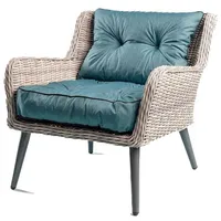 TexDeko Gartenpolster 80 x 80 x 12 cm blau