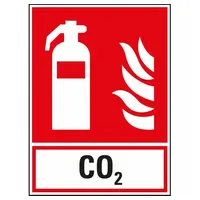Dreifke Dreifke® Brandschutz-Kombi Feuerlöscher CO2,ASR/ISO,Recycling-Verbundplatte,200x270mm