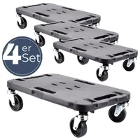 GarPet 4x Transportroller Rollbrett Transportrollen Rollbrett Werkstatt Pflanzen Rollbretter