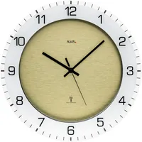 AMS Funkwanduhr 0,0 beige/bunt