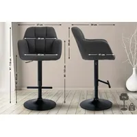CLP Barhocker Natoma Stoff schwarz