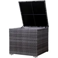 Svita Kissenbox, Grau, Kunststoff, 75x64x75 cm Aufbewahrung , Schutzhüllen,