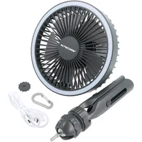 Nitecore Ventilator mit Licht und Powerbank Grau