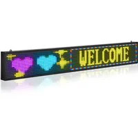Vevor Programmierbares LED-Schild P10, vollfarbiges, flexibles digitales Scroll-Panel, DIY-Anzeigetafel